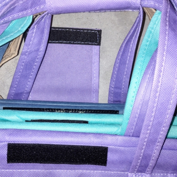 Purple Lotus Yoga Bag- Set Of Four Lotus Trolley reusable shopping bags. - Picture 8 of 11